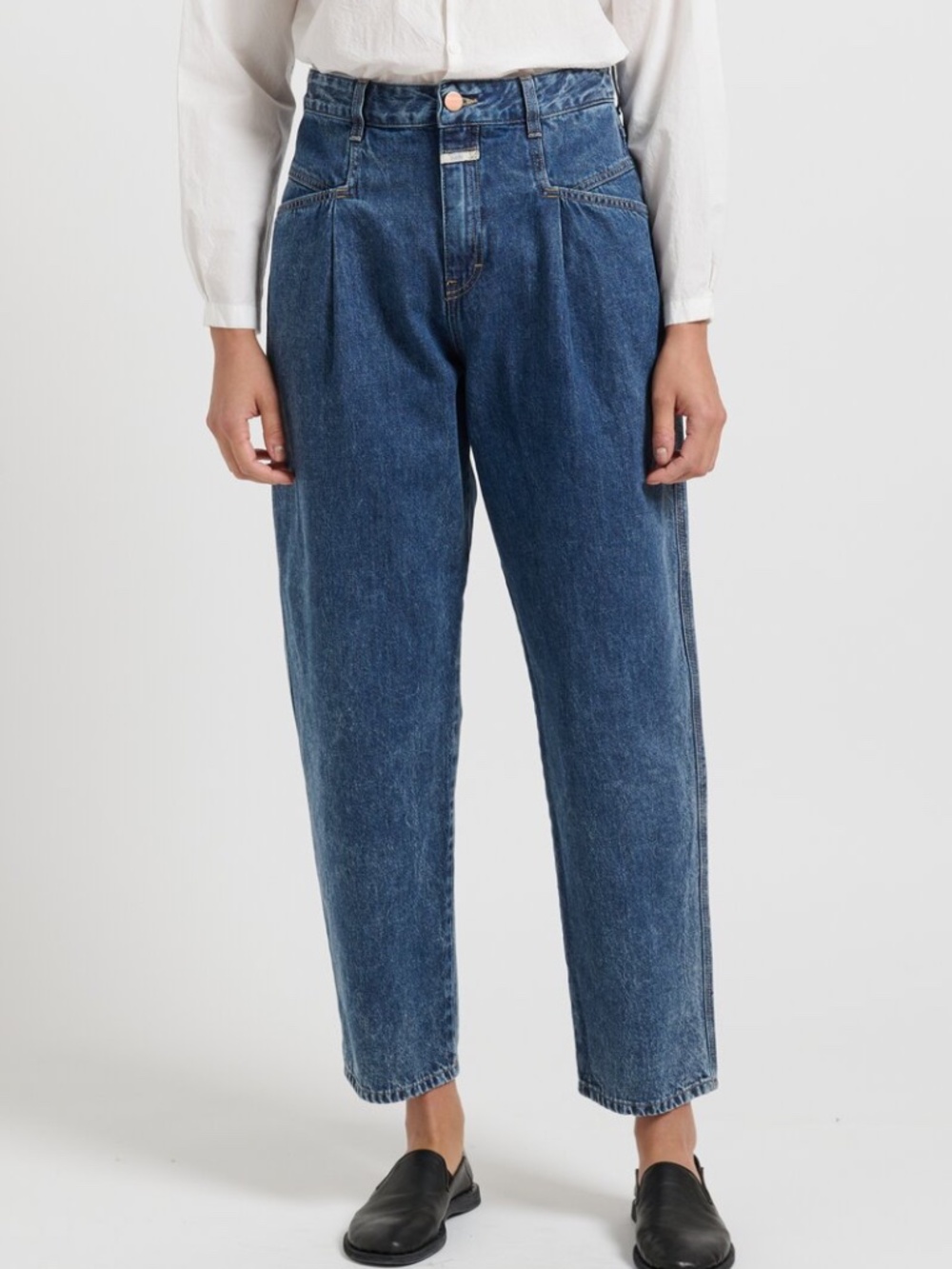 Closed ''Pearl'' High Waisted Jeans in Dark Blue size 28